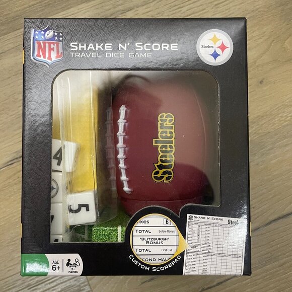 NFL Other - NFL Pittsburgh Steelers Shake N Score Travel Dice Game NEW!